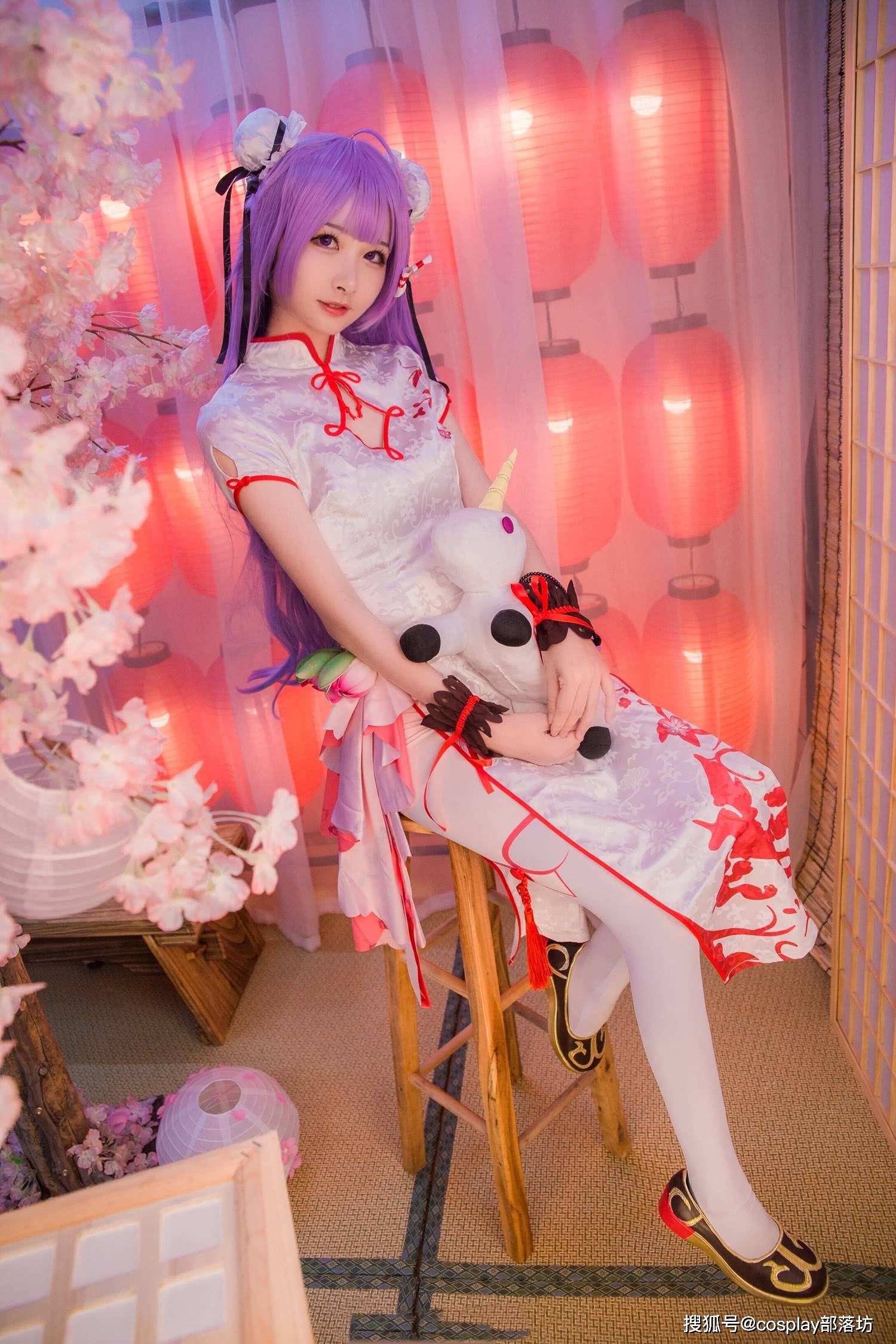 cos碧蓝航线三组旗袍独角兽