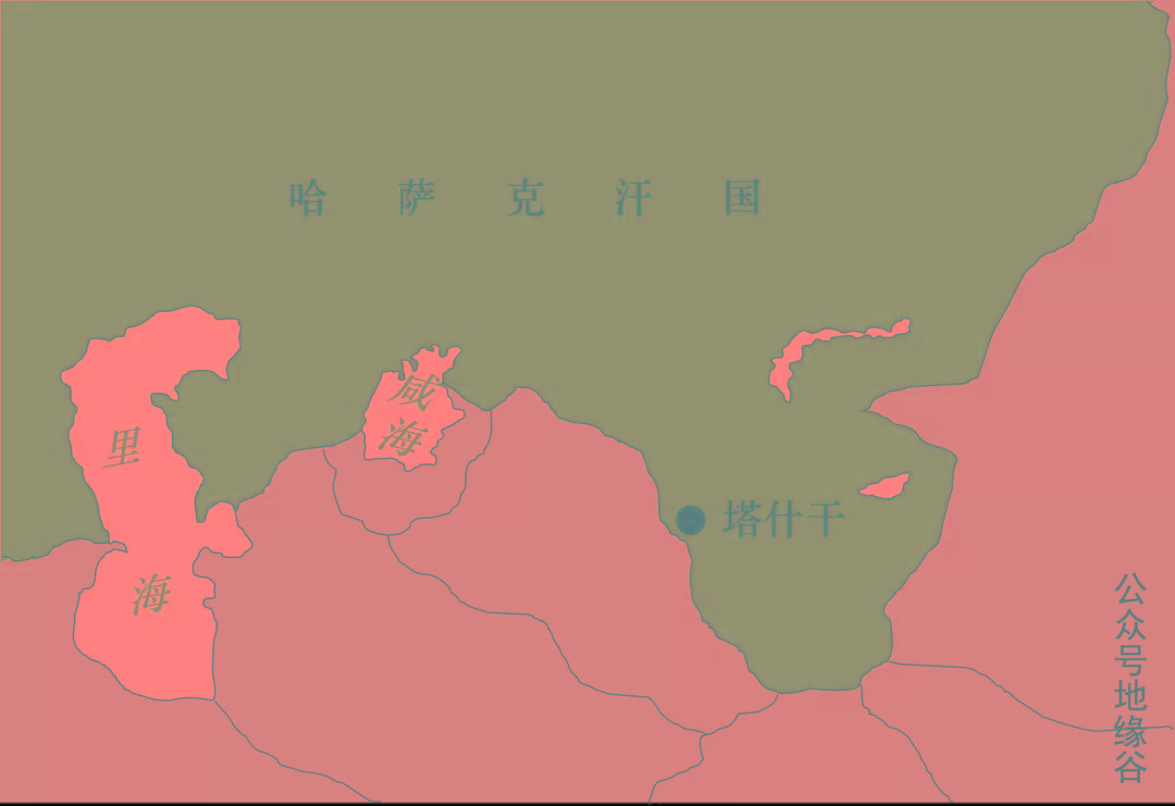 哈萨克汗国地图图片