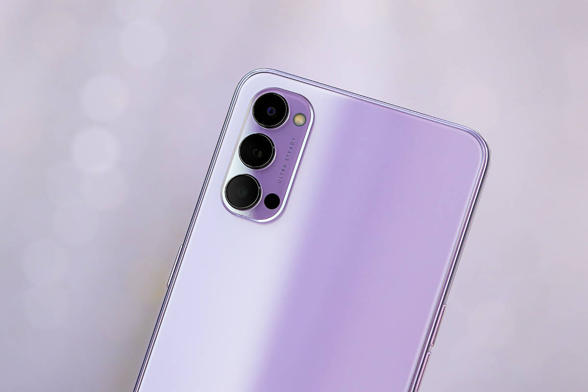 时尚轻薄新体验 oppo reno4香芋紫配色图赏