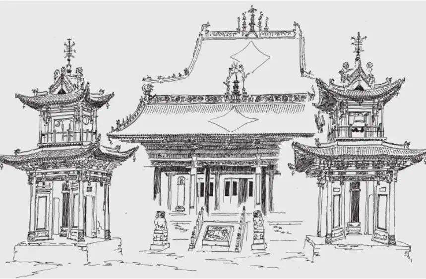 【故園畫憶】連達:畫筆下的山西古建會說話_古建築