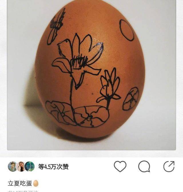 鸡蛋上画小鸟图片
