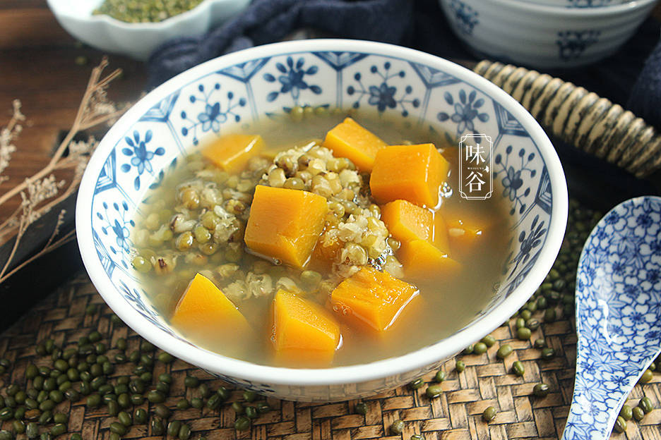 南瓜绿豆汤