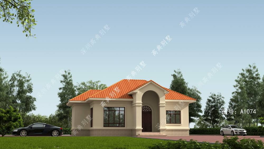 a1074号别墅设计图纸及效果图介绍