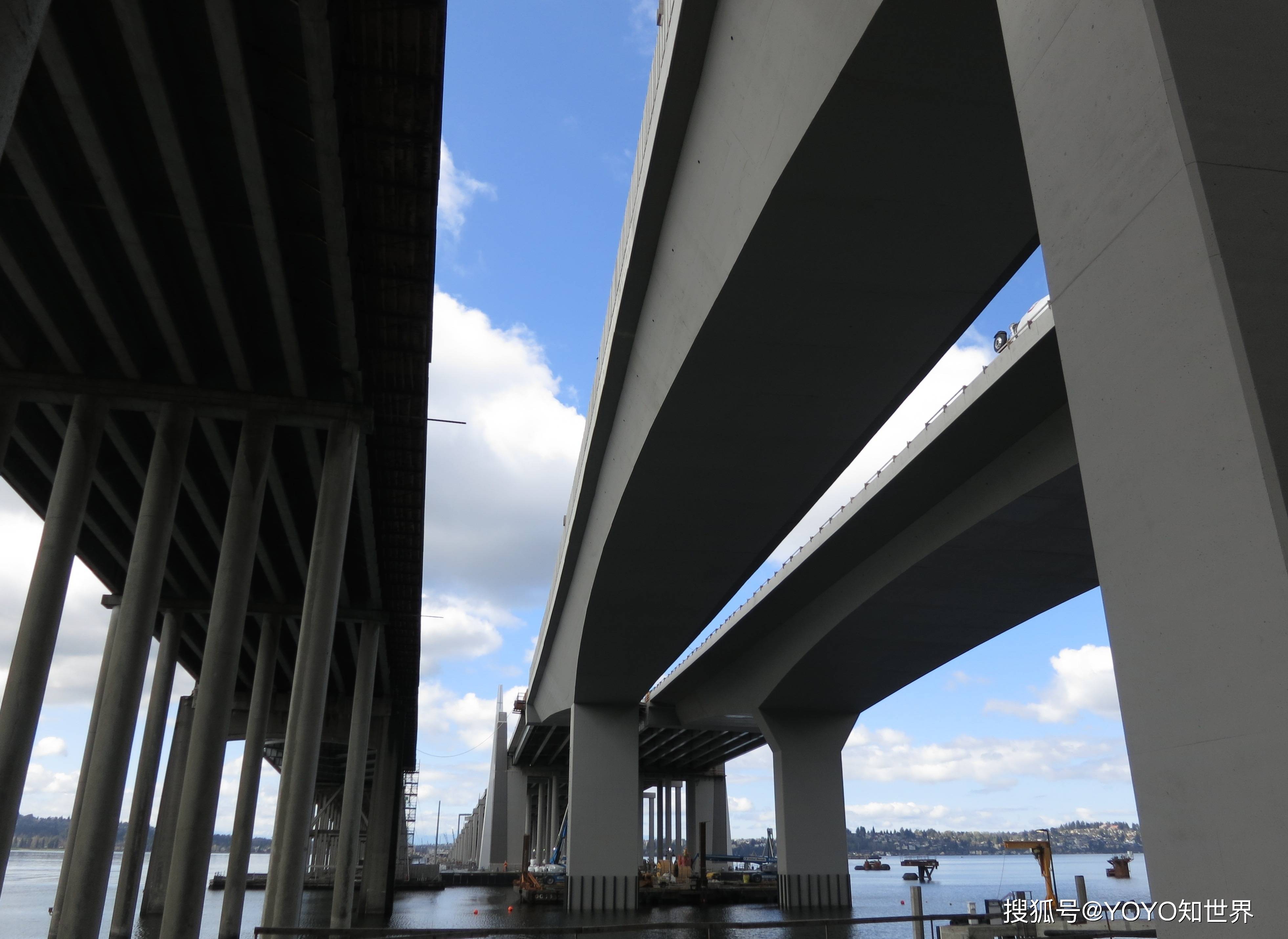 美国建世界最长浮桥万吨水泥直接漂浮水面堪称奇迹