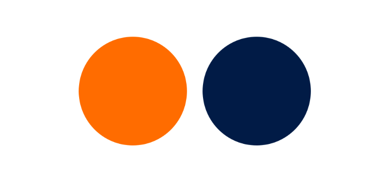 蓝橙互补色画图片