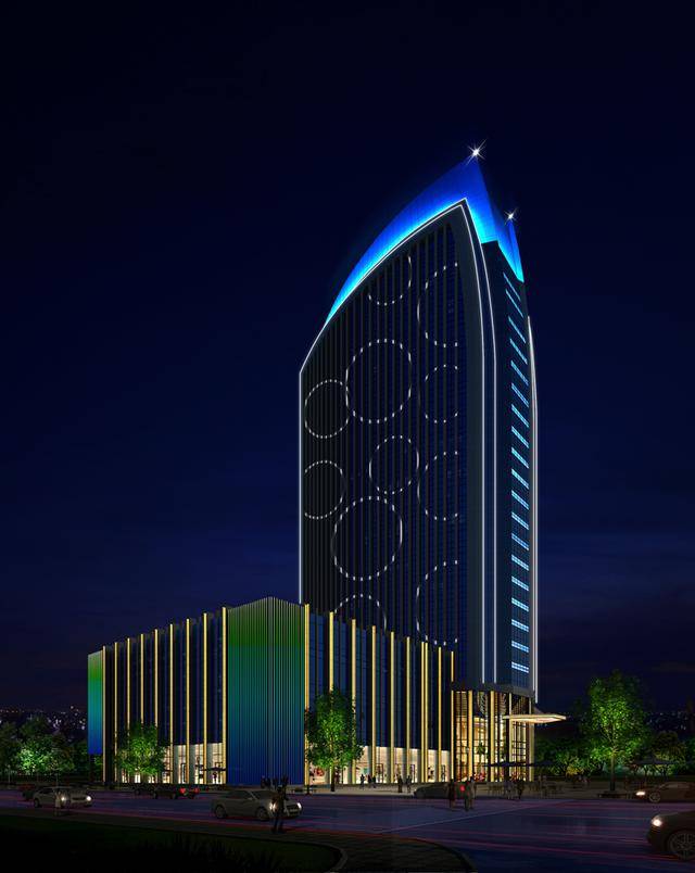 原创怎样专业的设计高层楼体亮化工程?