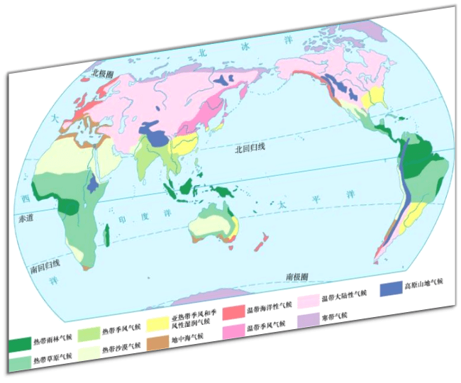 世界氣候地理分佈圖