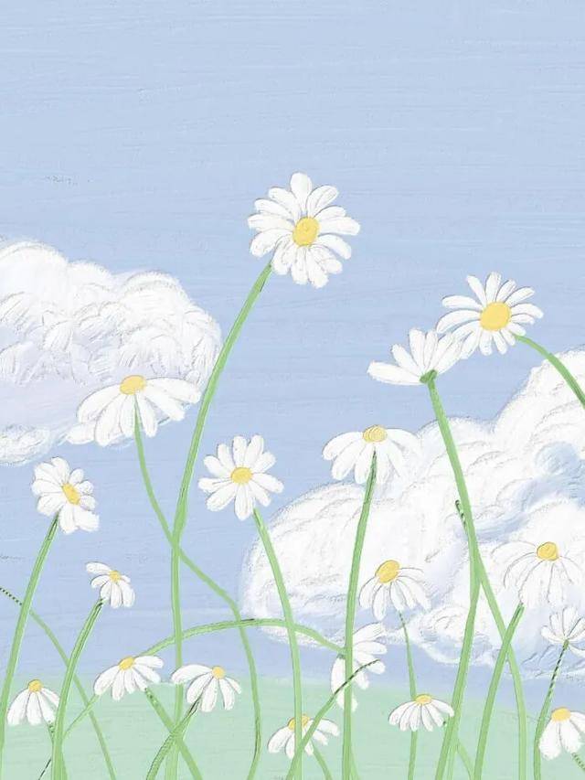 原创梦幻浪漫油画风朋友圈背景图