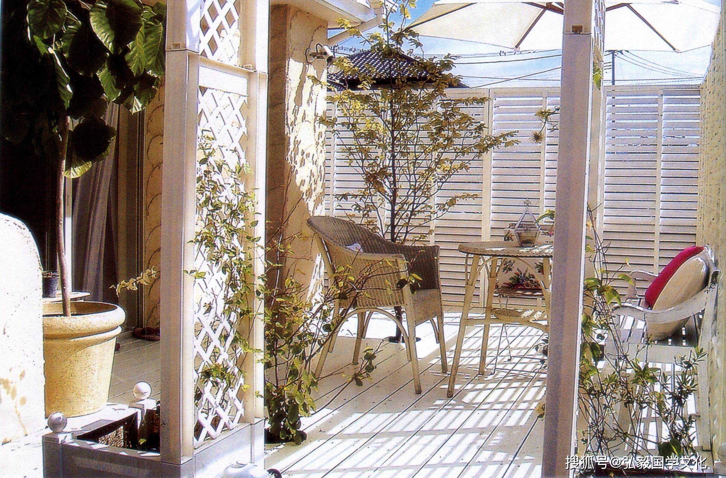 复古与自然完美组合的庭院,白色系带来生活的温暖