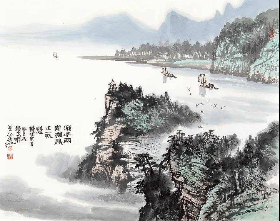 著名画家姚叶红山水画品鉴活动在天府之国成都举行吴长江到会祝贺