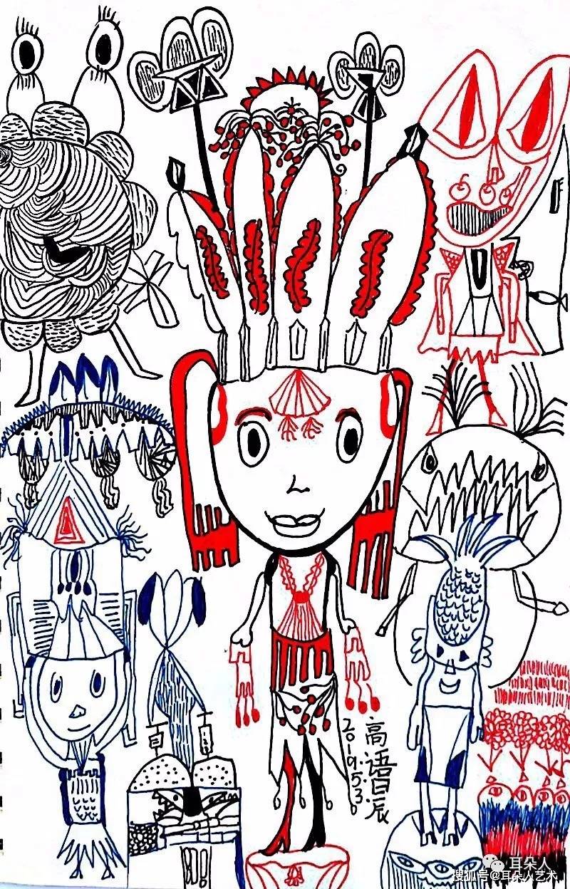 这位妈妈说:耳朵人的改变绘画彻底为孩子打开了一扇门!