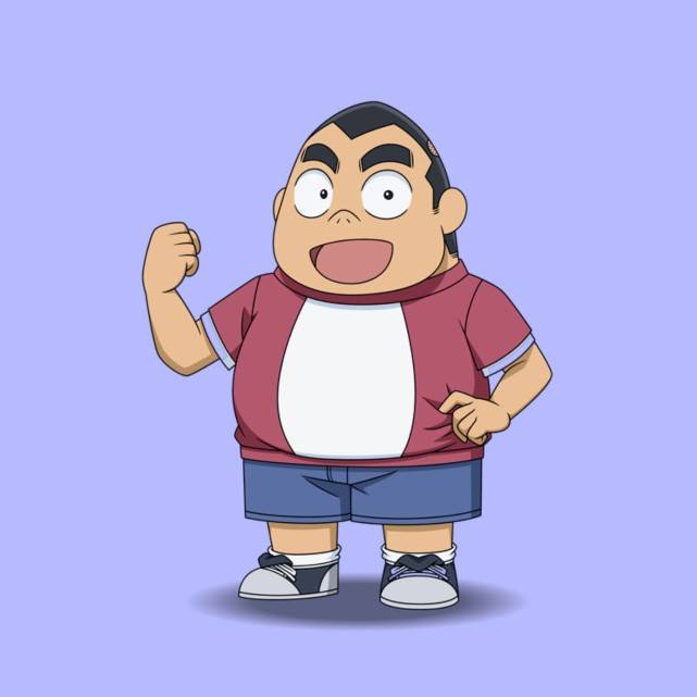 当名侦探柯南中的角色q化之后都变成大头娃娃唯独元太是例外