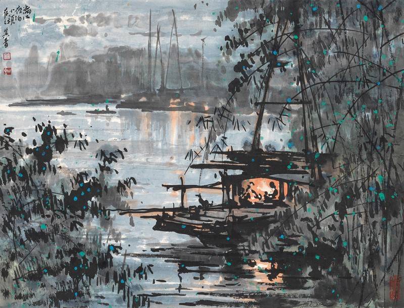 他是用水墨点亮了中国的夜景的著名国画家