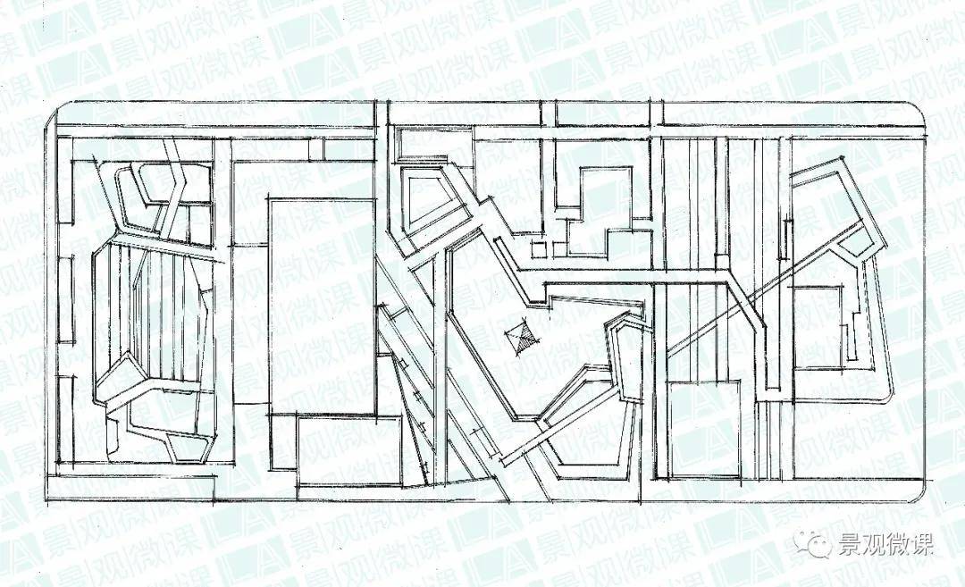 表现手法 | 园林景观平面图的抄绘步骤详解