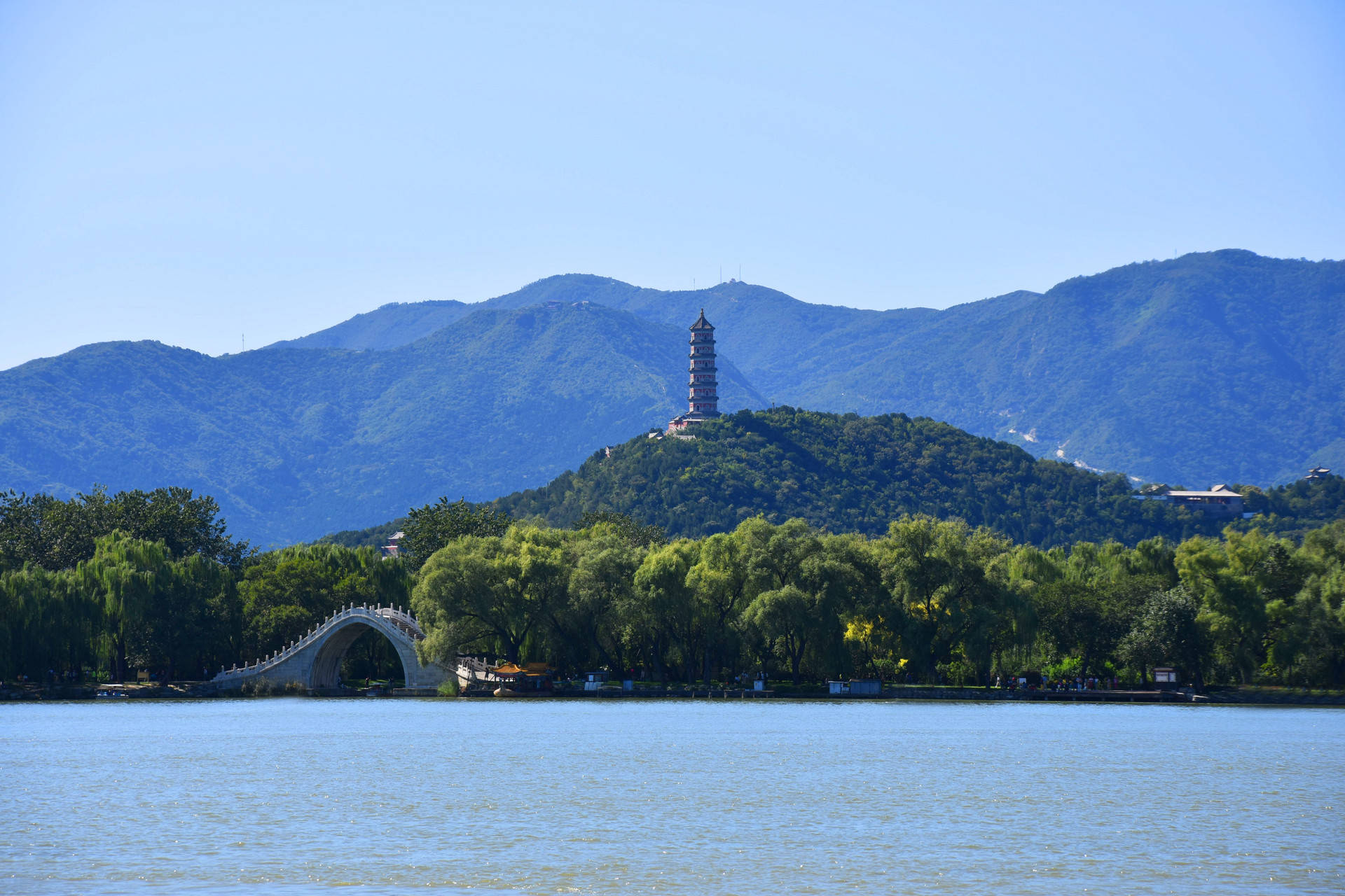 北京玉泉山风景区图片