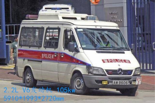 如今的香港冲锋车以奔驰sprinter为主,也存在少量依维柯欧霸和雷诺