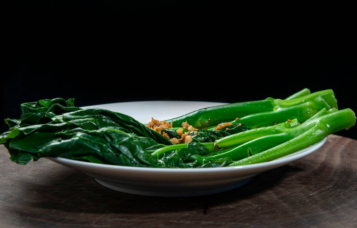 蒜蓉芥蓝脆嫩爽口营养丰富超简单家常菜10分钟美味快手菜