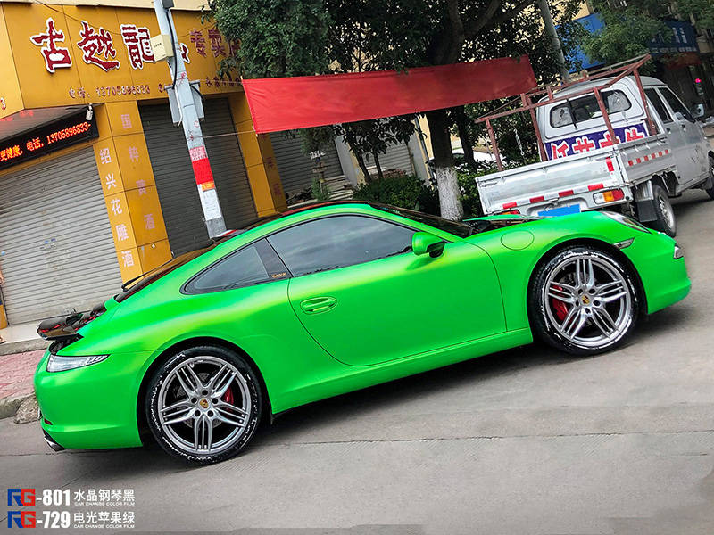 保时捷911车身改色膜rg瑞集改色膜浙江永康加盟店出品