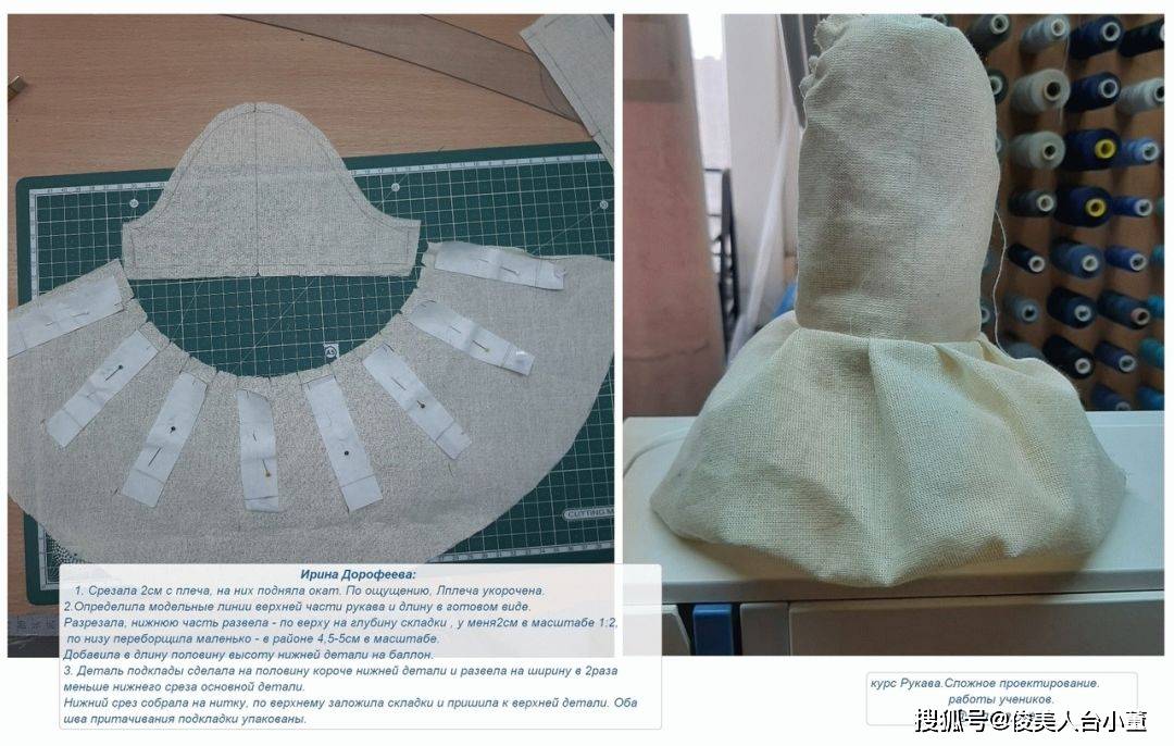 时装|俊美人台小董/6款时装袖子制版教程有纸样参考