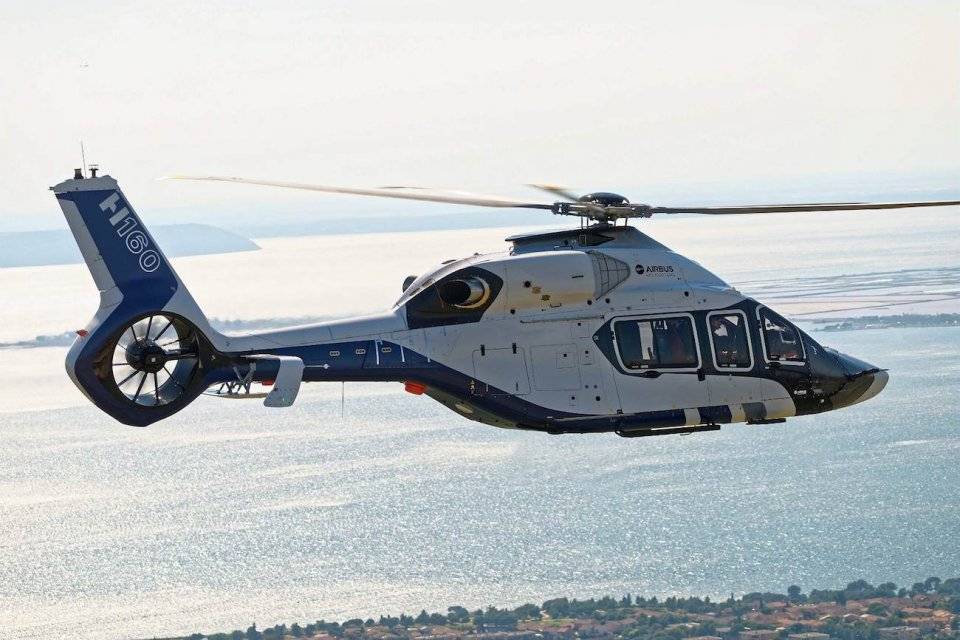 全复合材料民用直升机;h160获欧洲航空安全局认证