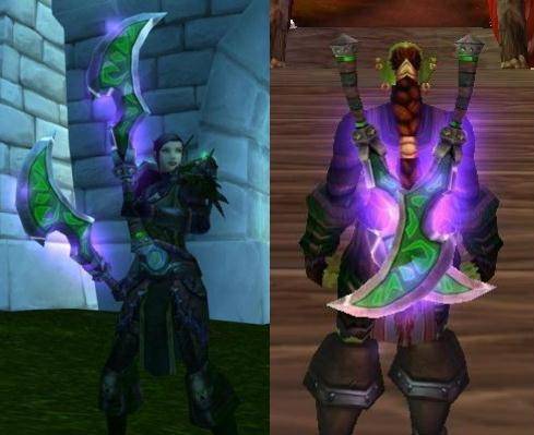 魔兽世界:怀旧服"哈卡莱双刀"真的很强?外观价值远超实用价值_拉布