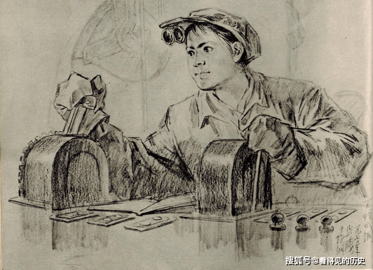 原创铁水滚滚流不断七十年代美术速写看看那时候的钢铁工人