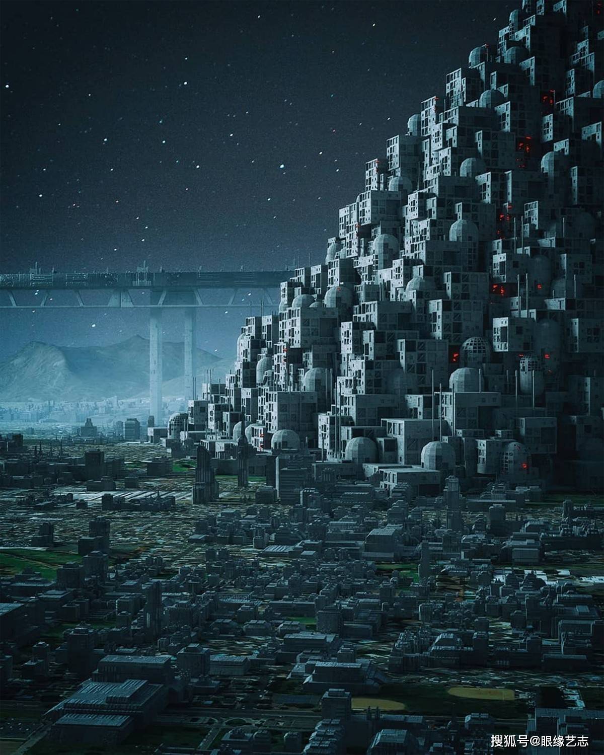 疯狂的3d场景设计,虚拟世界的繁华灯火_inward