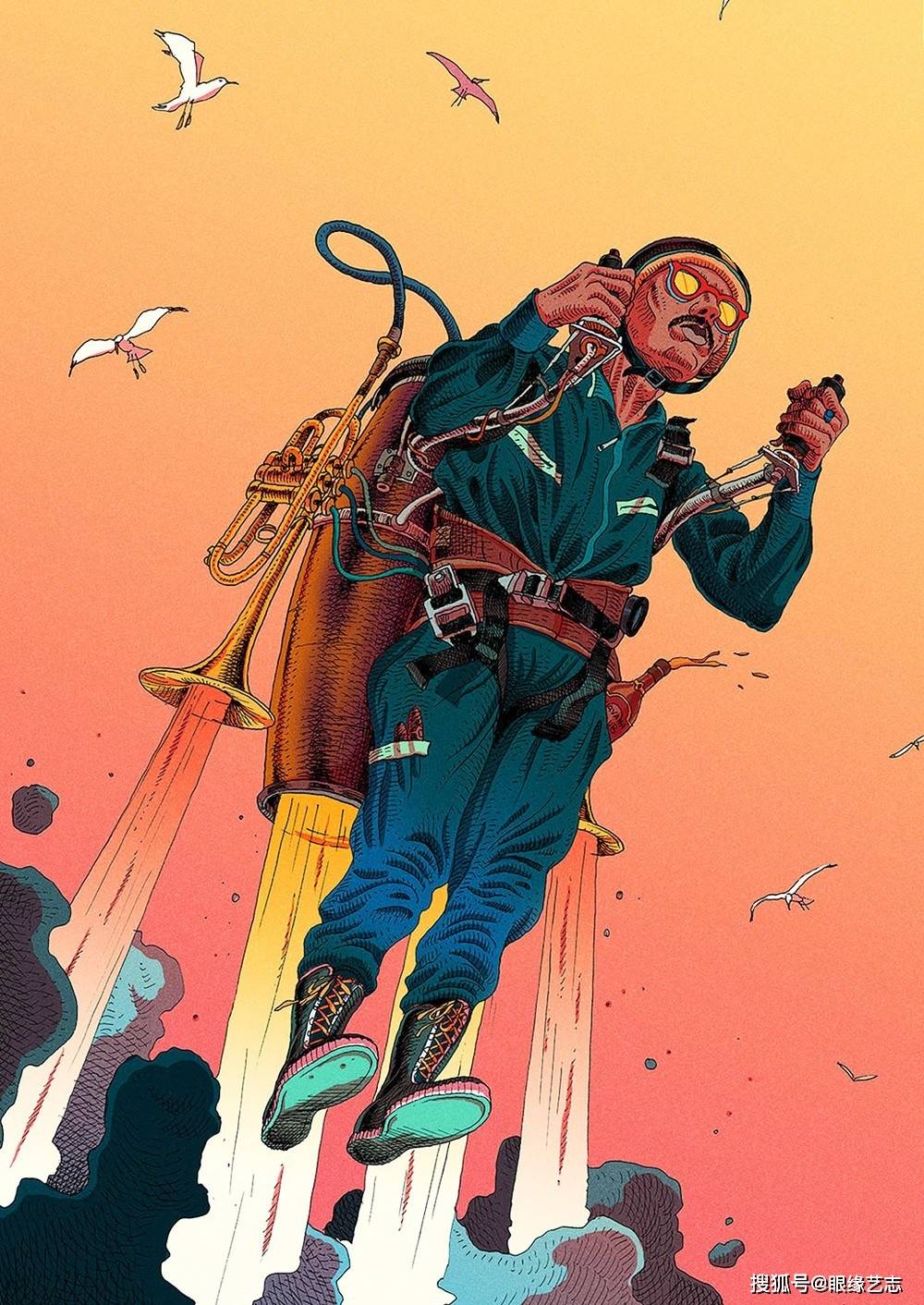 原创顶级插画师系列:看见《哈瓦那之梦》,听见《虚幻的爵士之城》