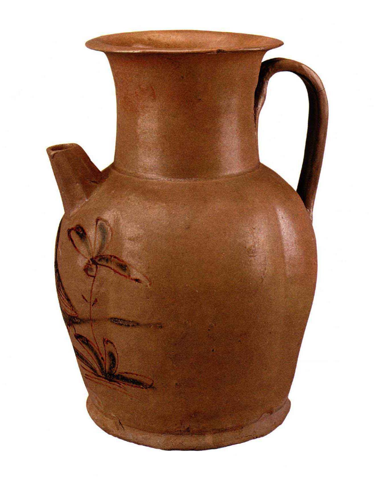 中国陶瓷文化故宫藏宝唐代造型奇特的花鸟纹酒器