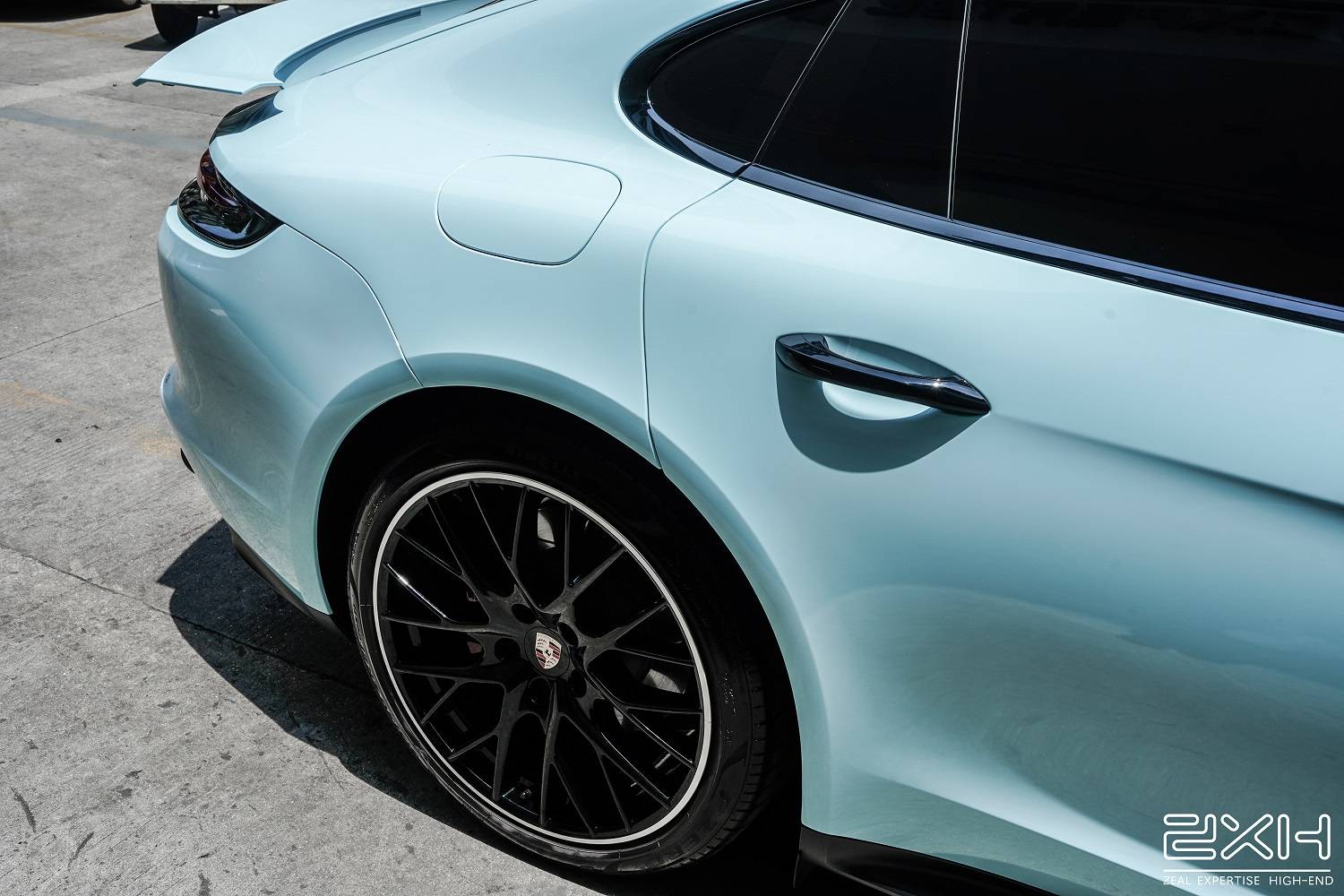 帕拉梅拉冰川蓝看着太舒服了吧