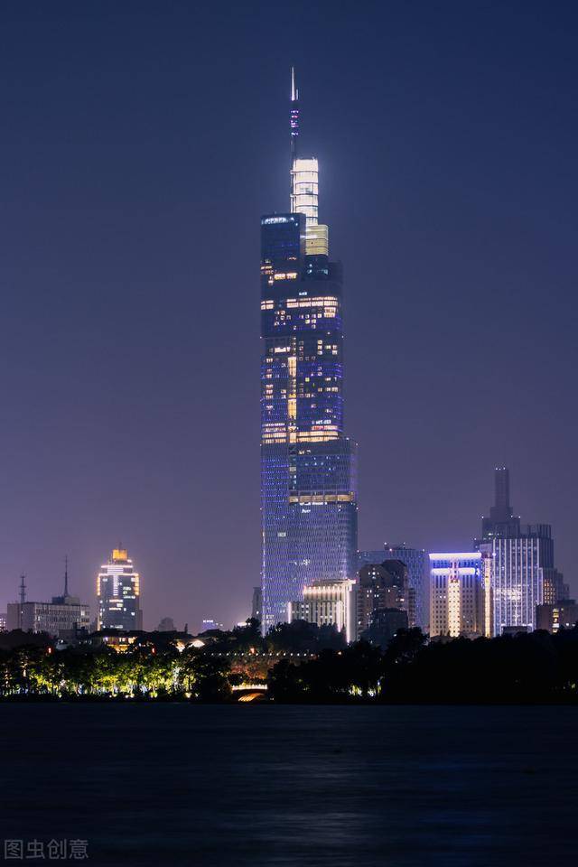 原创世界第十八中国第十南京第一高楼紫峰大厦