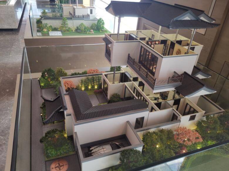 蓝城·桃李春风营销中心独门小院模型