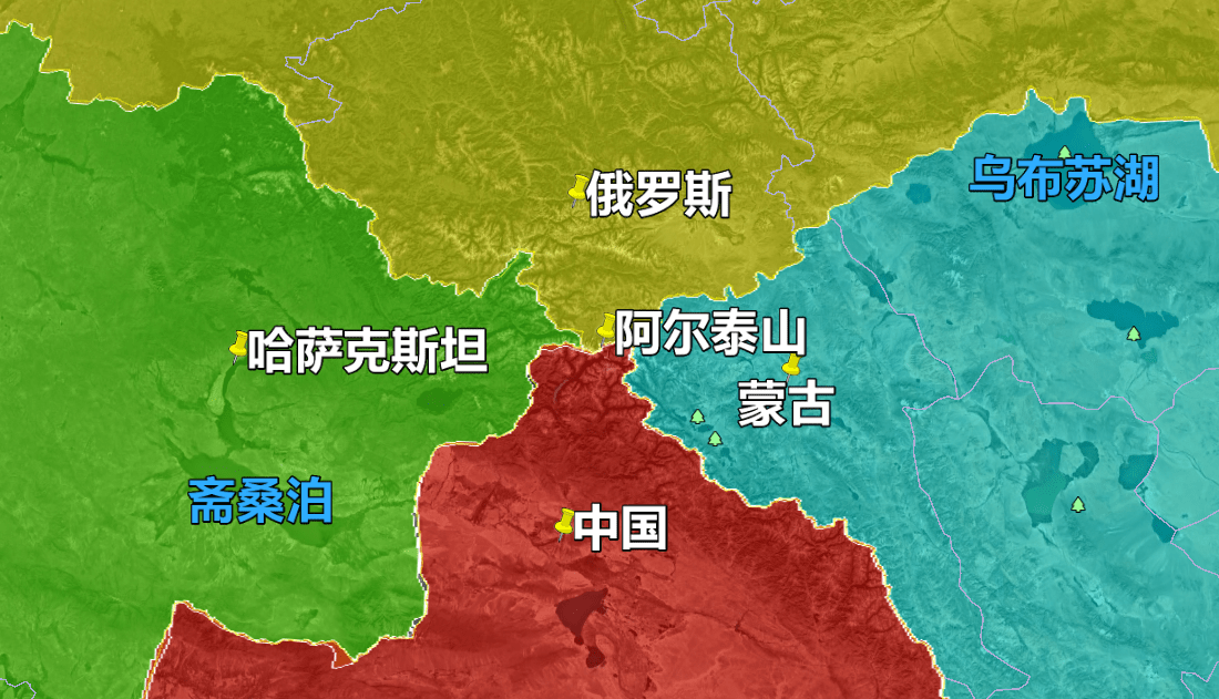 中国和俄罗斯接壤地图图片