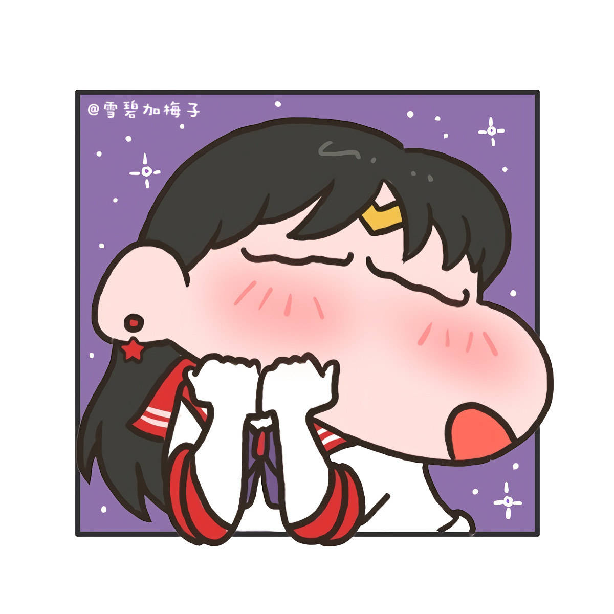 "蜡笔小新"版的《美少女战士》,火野丽一脸羞涩小表情,可真逗_月野兔