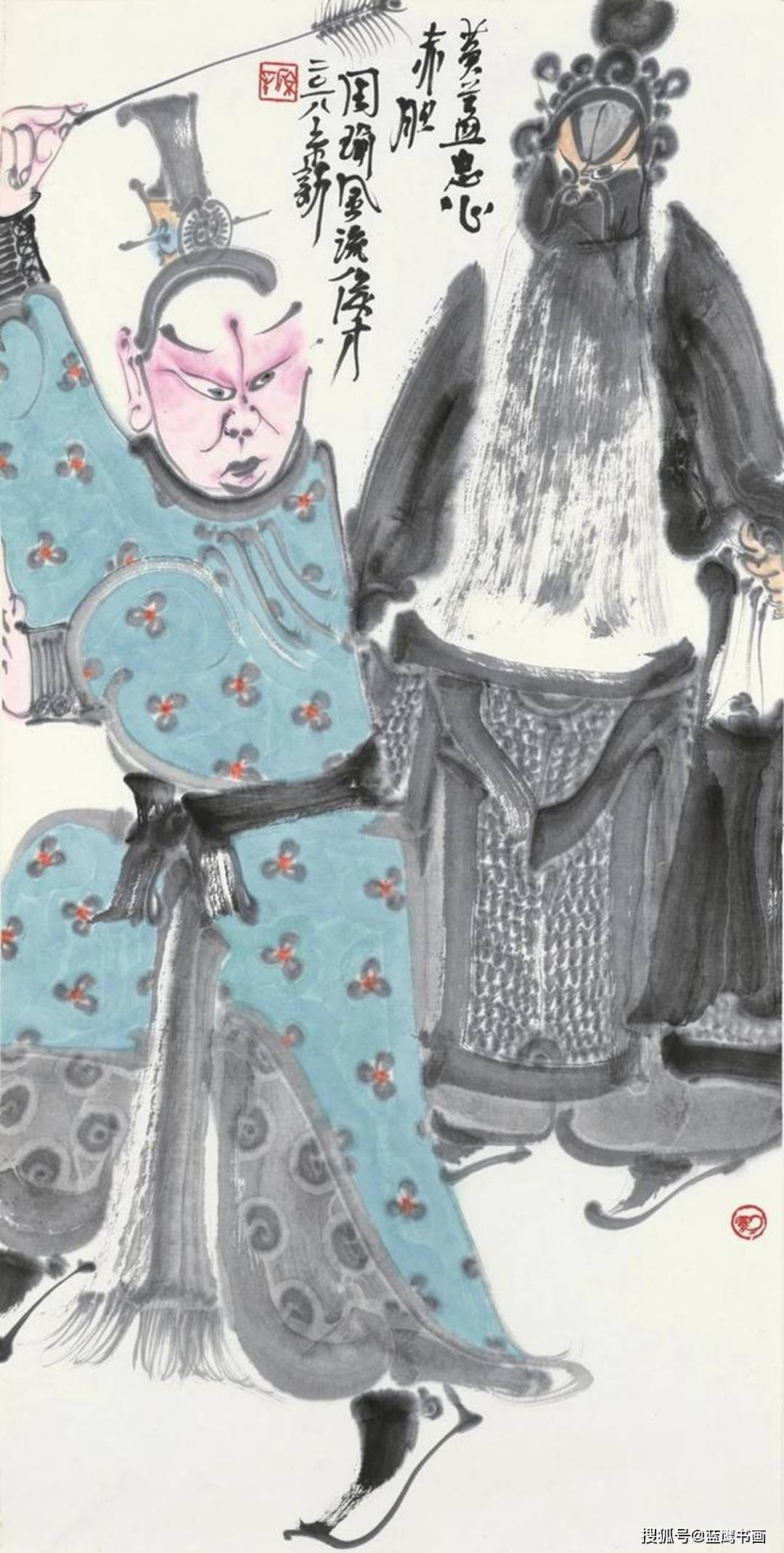 原创深谙笔墨肌理,周京新的画笔笔有造型,个性十足