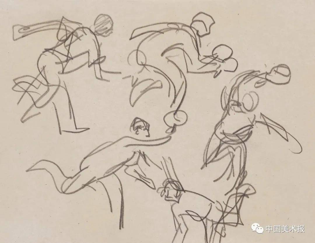 叶浅予——以手头功夫,得自然精妙(附叶浅予"体育运动"作品欣赏)_速写
