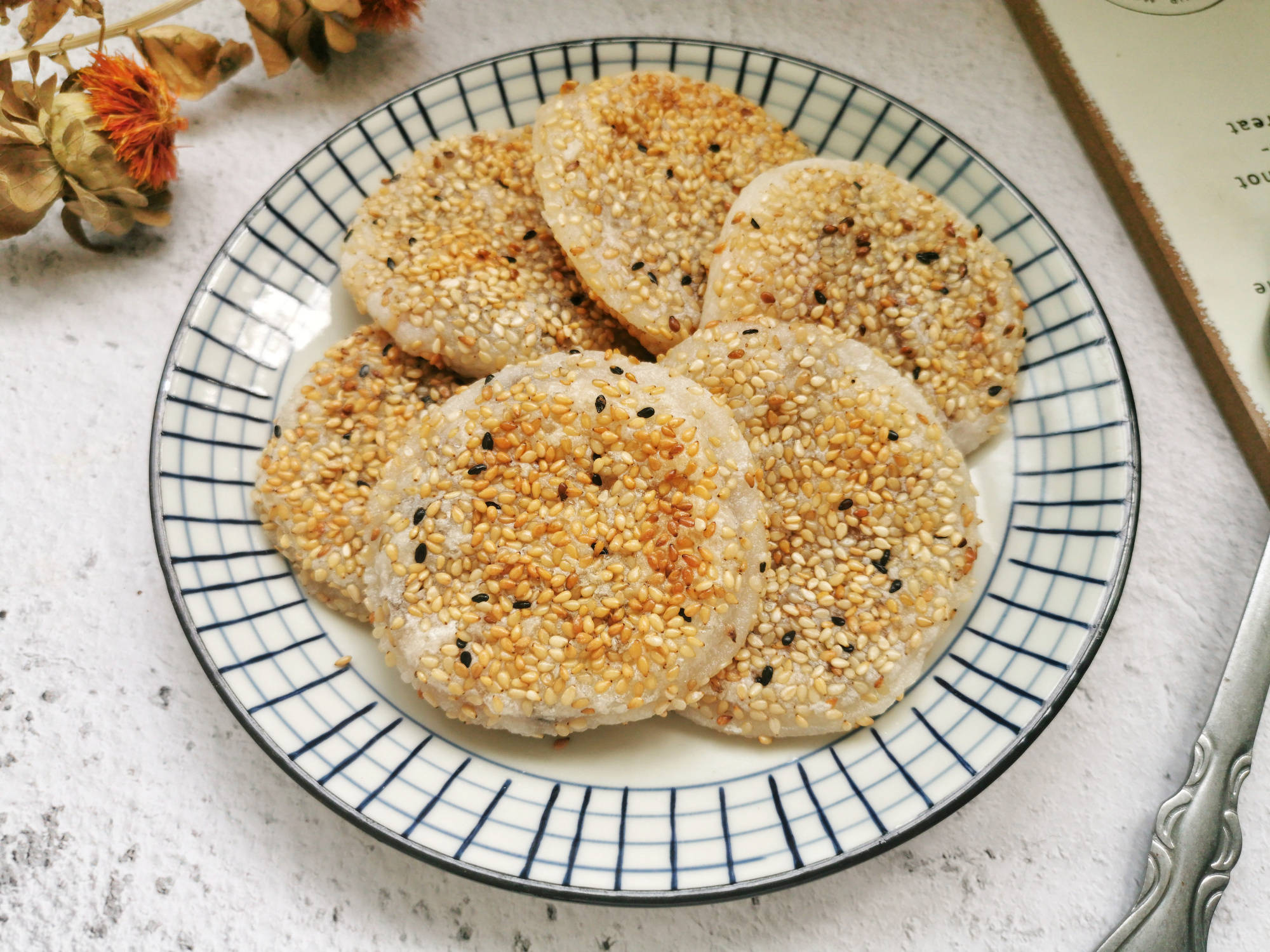 比糖糕还好吃的糯米饼,不发面不醒面,酸甜开胃,一口平底锅搞定_手机