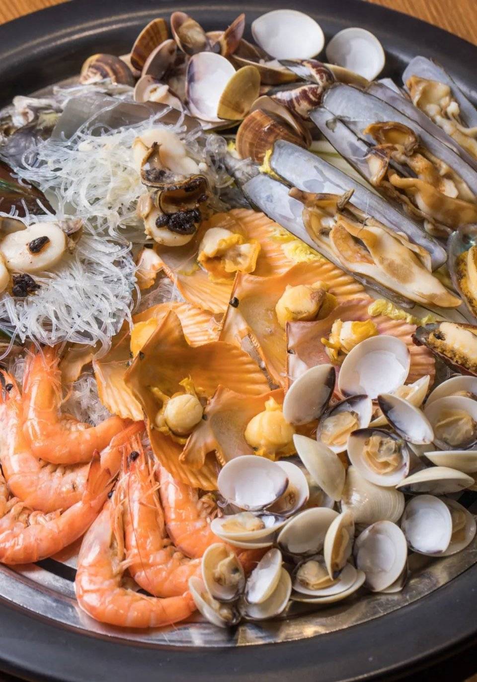 巨盆海鲜厚实鲍鱼扇贝蛏子王连潮汕人都夸