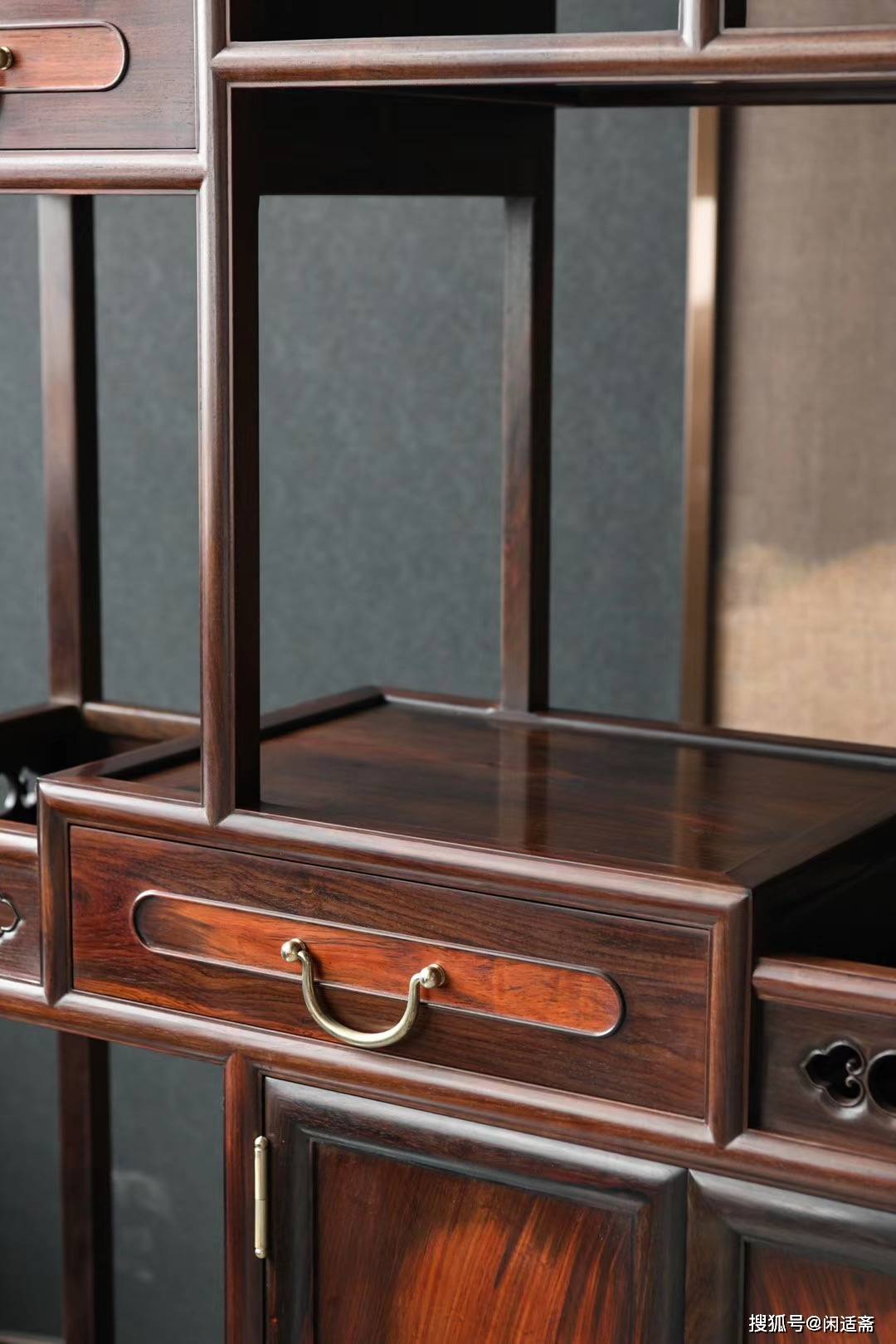 大红酸枝,多宝博古架,红木家具