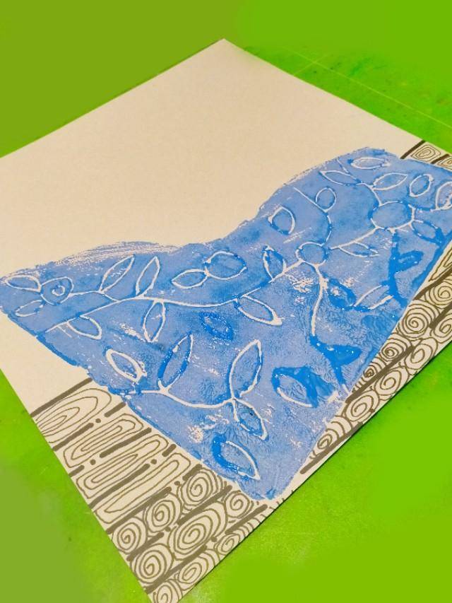 线描教程端午节主题粽子教你如何把拓印巧妙运用到线描