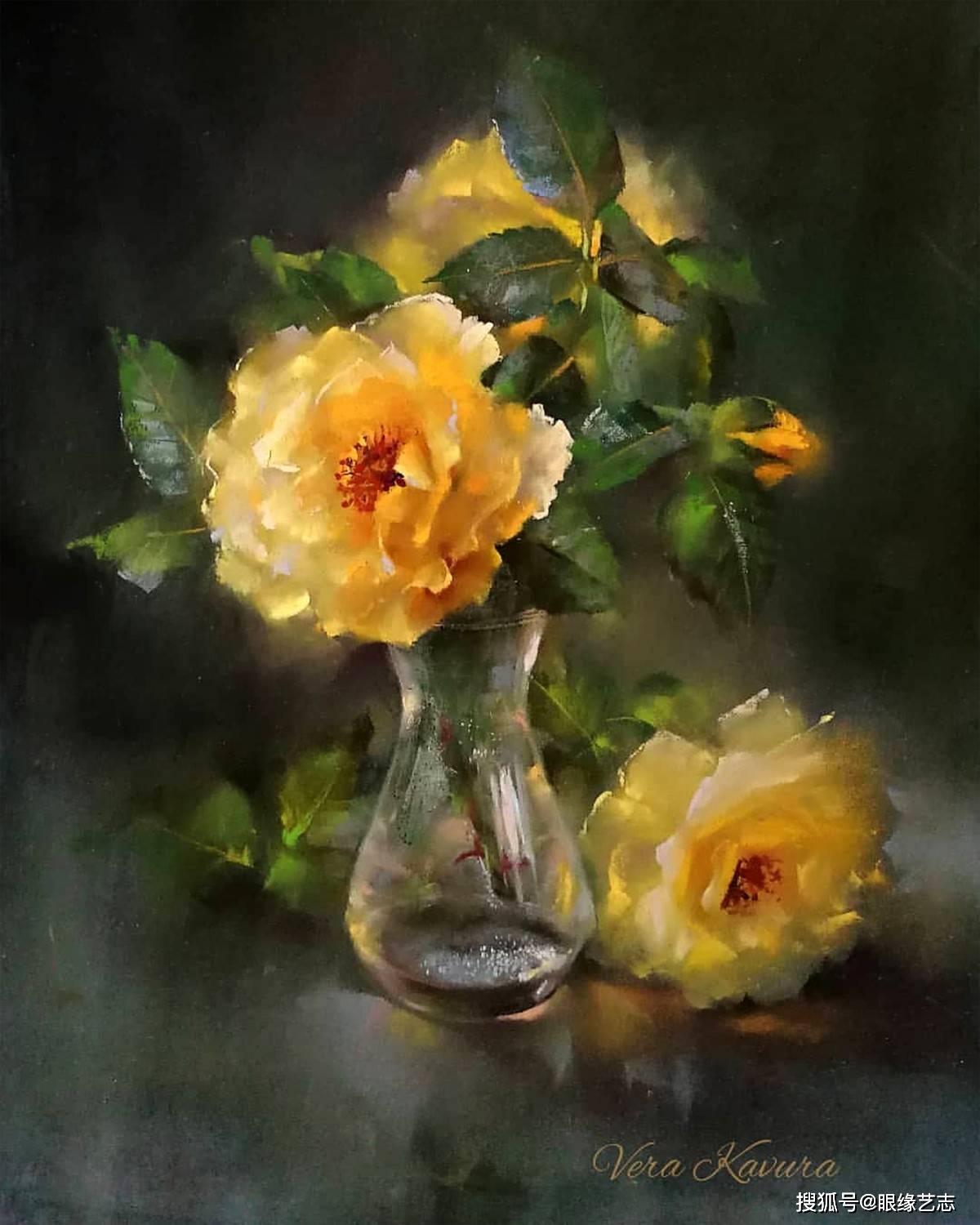 原创色粉知己朦胧的花静谧的景不同画家笔下的色粉自然