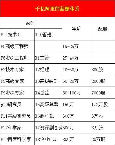 阿里p9年薪300万图片