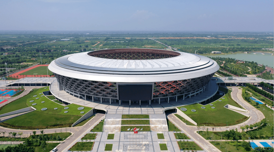 十四运场馆巡礼之咸阳奥体中心体育场: 陕西"鸟巢" 曾刷新女足上座