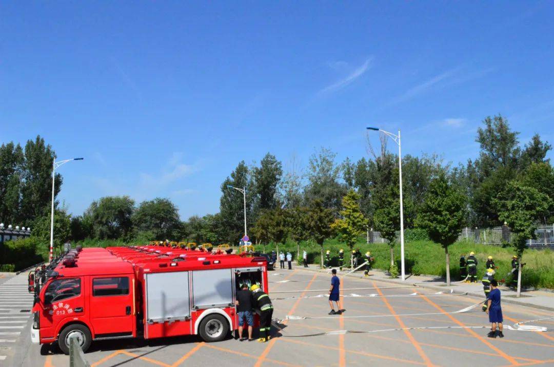 以练为战顺义区南法信镇开展微型消防站应急拉动演练