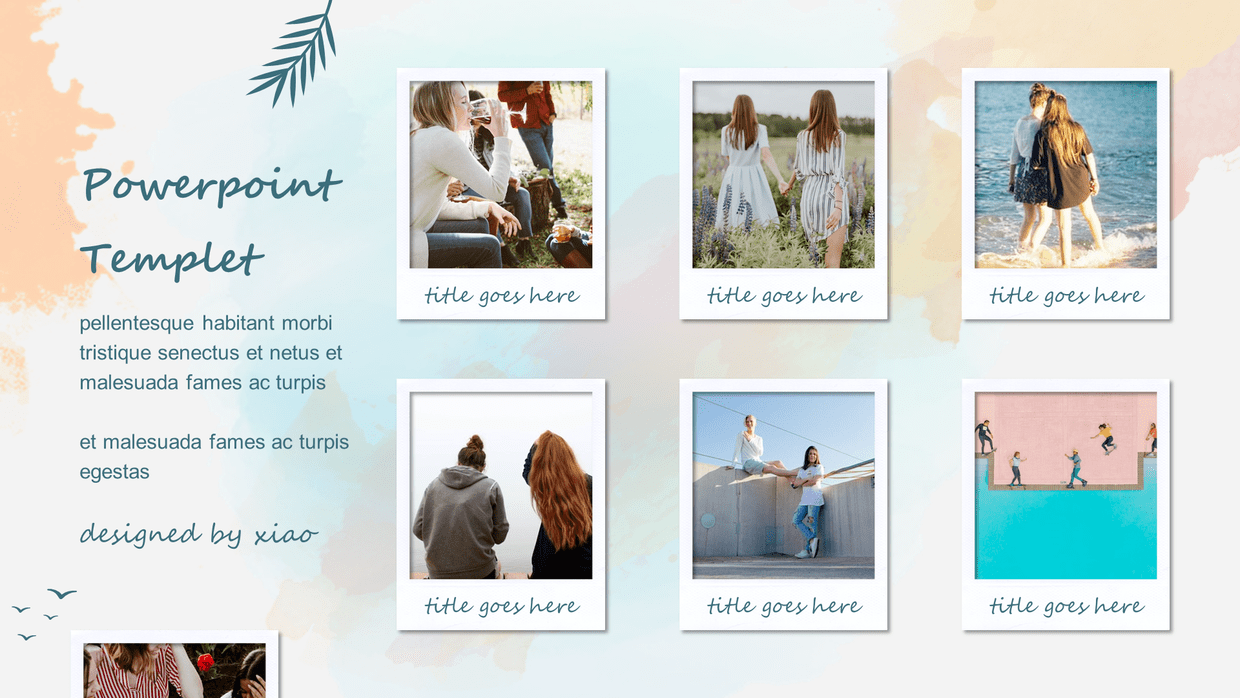 ppt模板温暖浪漫的人物介绍影集