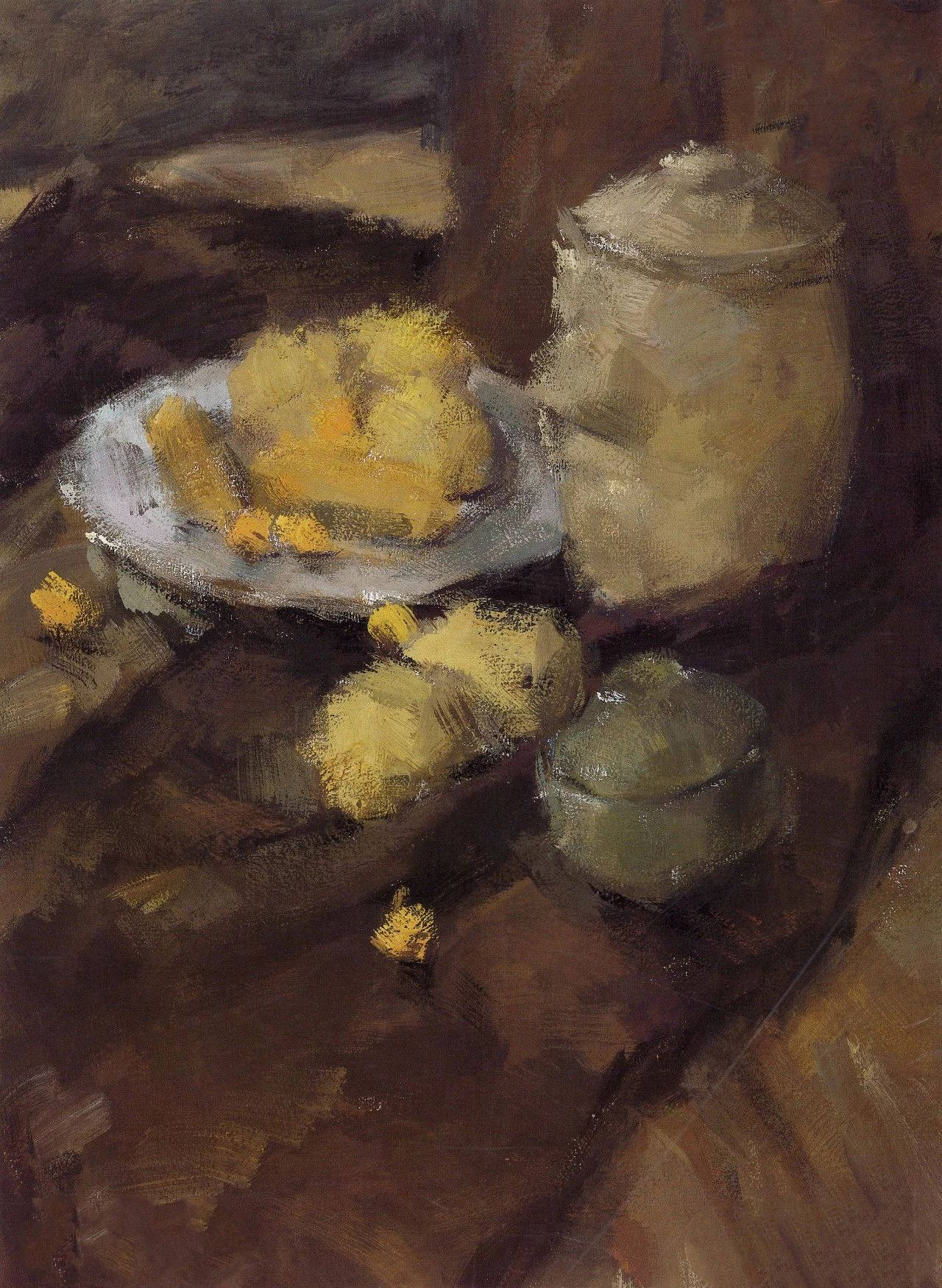 中国美术学院基础部色彩静物留校作业