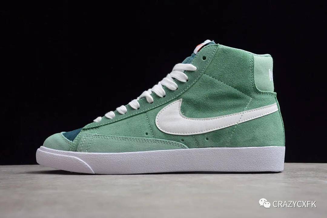 耐克开拓者绿白阴阳板鞋nikeblazermid1977vintagewecz4609300