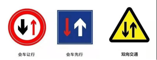 分离式道路交通标志图片