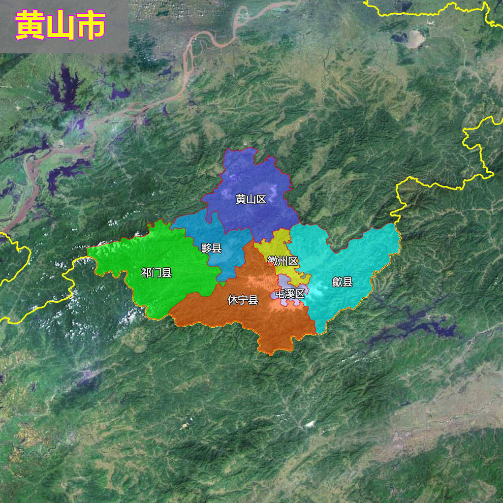 18张地形图,快速了解安徽省16个地级市