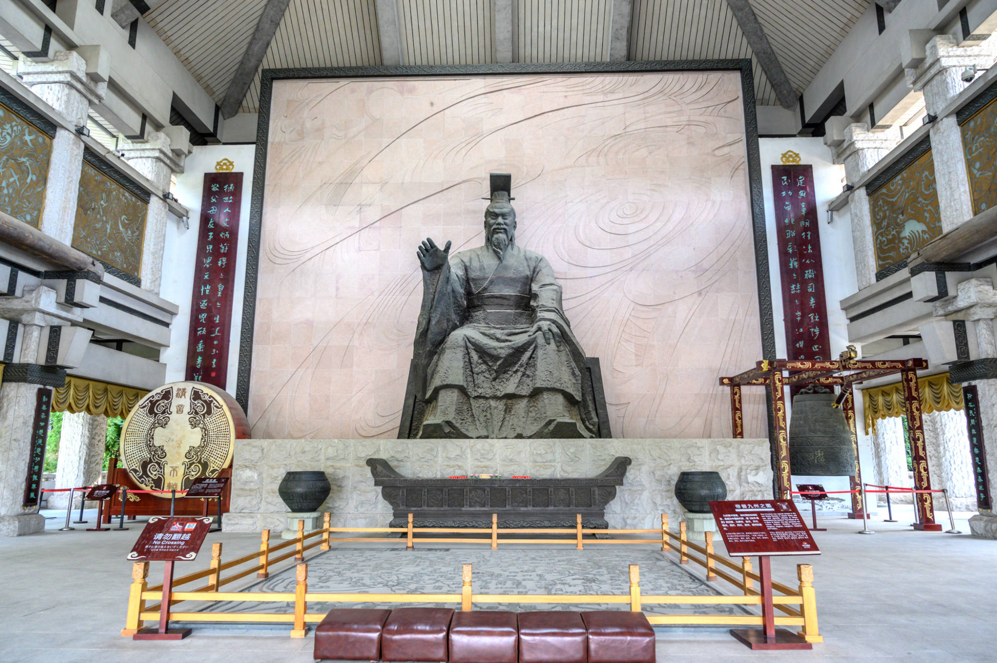 上虞中华孝德园,以远古舜帝和孝女曹娥为主题建成,占地500多亩_建筑